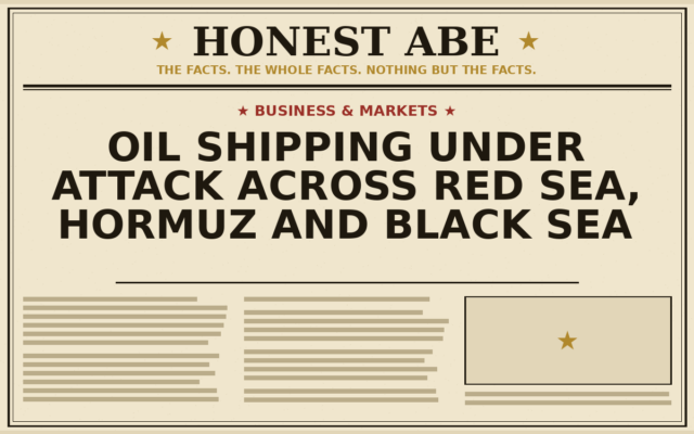 Oil Shipping Under Attack Across Red Sea, Hormuz and Black Sea