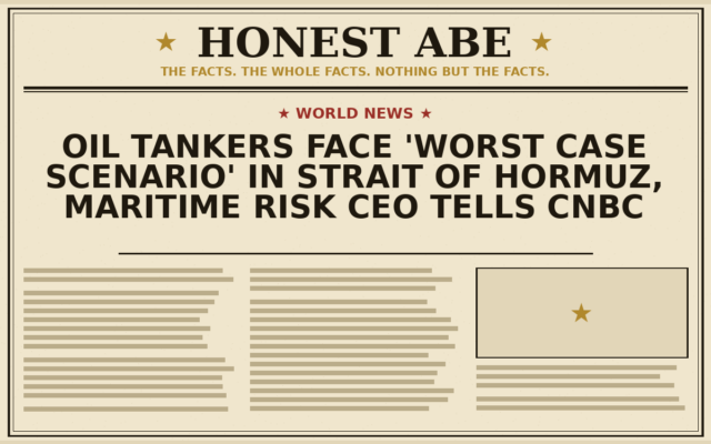Oil Tankers Face ‘Worst Case Scenario’ in Strait of Hormuz, Maritime Risk CEO Tells CNBC