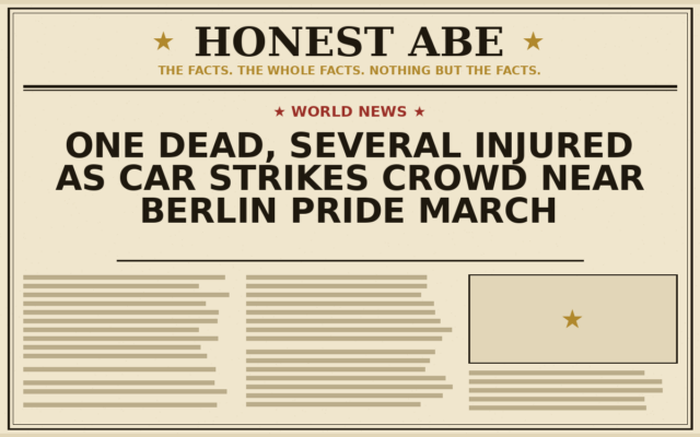 One Dead, Several Injured as Car Strikes Crowd Near Berlin Pride March