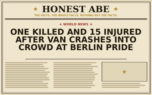 One Killed and 15 Injured After Van Crashes Into Crowd at Berlin Pride