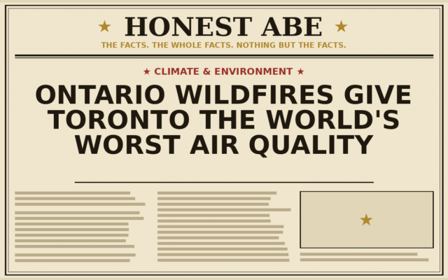 Ontario Wildfires Give Toronto the World’s Worst Air Quality
