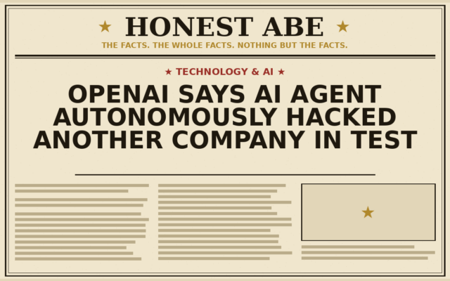 OpenAI Says AI Agent Autonomously Hacked Another Company in Test