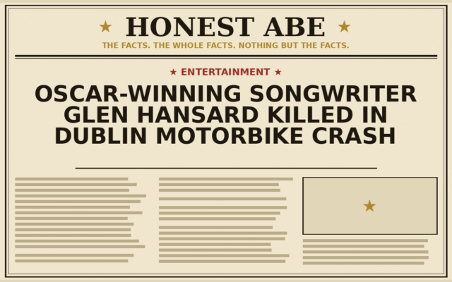 Oscar-Winning Songwriter Glen Hansard Killed in Dublin Motorbike Crash