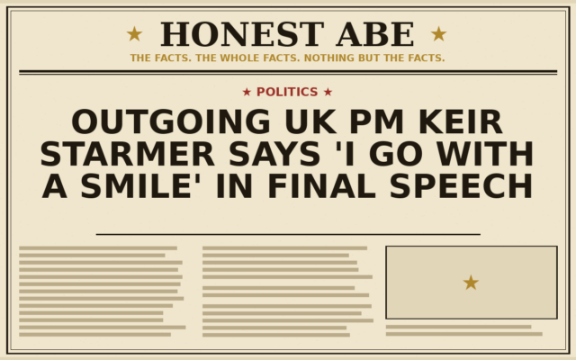 Outgoing UK PM Keir Starmer Says ‘I Go With a Smile’ in Final Speech