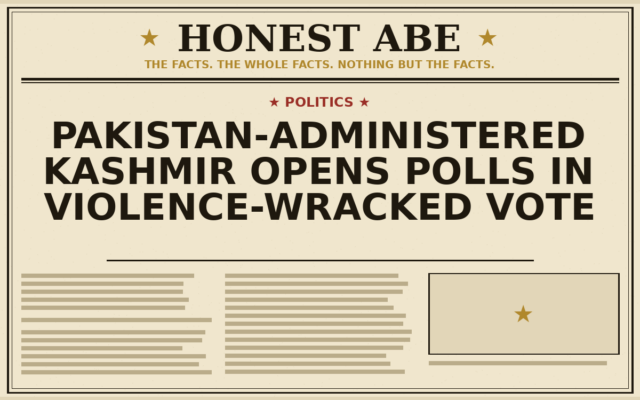 Pakistan-Administered Kashmir Opens Polls in Violence-Wracked Vote
