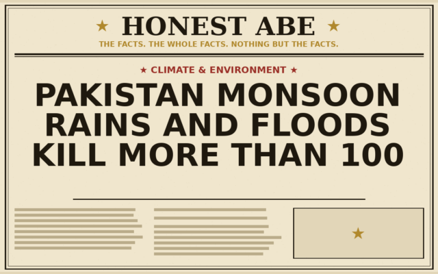 Pakistan Monsoon Rains and Floods Kill More Than 100