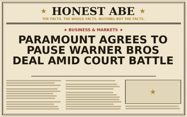 Paramount Agrees to Pause Warner Bros Deal Amid Court Battle