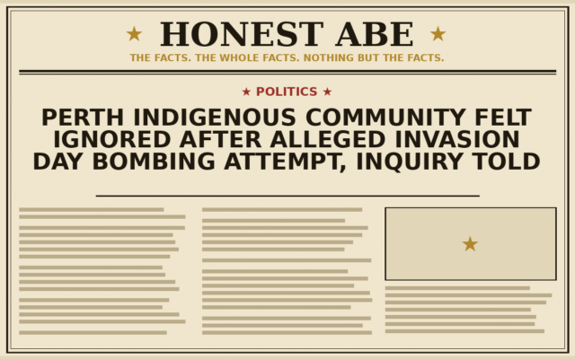 Perth Indigenous community felt ignored after alleged Invasion Day bombing attempt, inquiry told