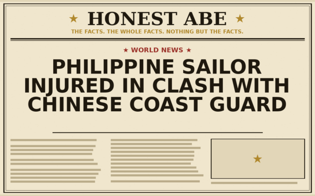 Philippine Sailor Injured in Clash With Chinese Coast Guard