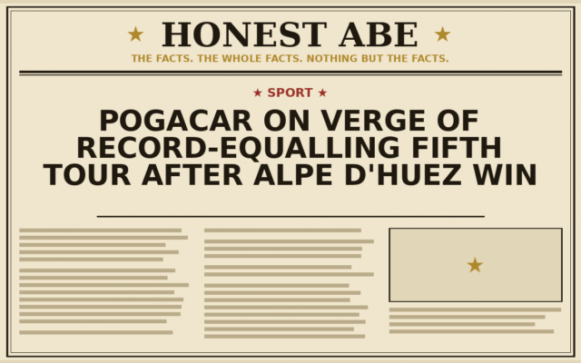 Pogacar on Verge of Record-Equalling Fifth Tour After Alpe d’Huez Win