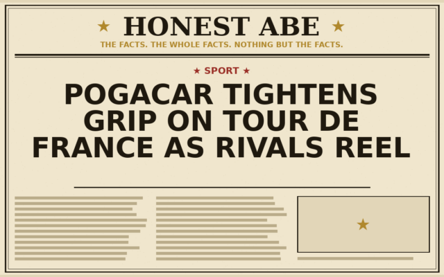 Pogacar Tightens Grip on Tour de France as Rivals Reel