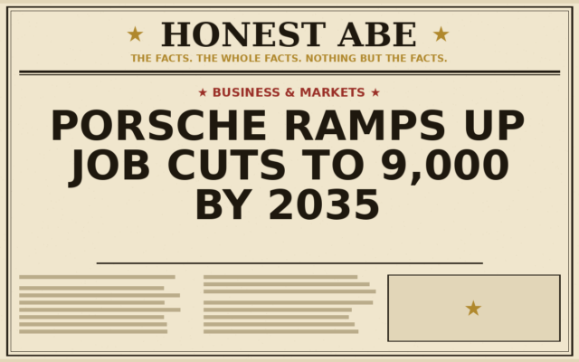 Porsche Ramps Up Job Cuts to 9,000 by 2035