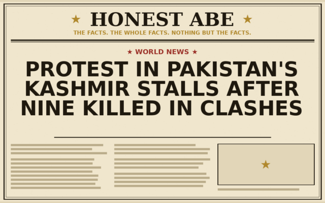 Protest in Pakistan’s Kashmir Stalls After Nine Killed in Clashes