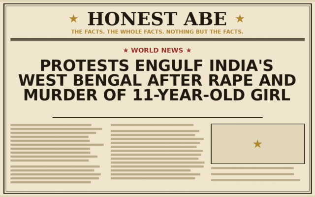 Protests Engulf India’s West Bengal After Rape and Murder of 11-Year-Old Girl