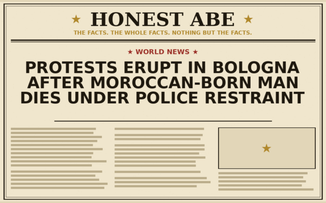 Protests Erupt in Bologna After Moroccan-Born Man Dies Under Police Restraint