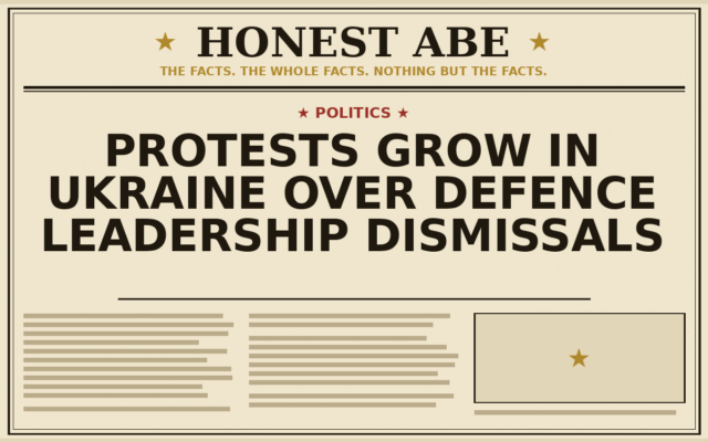 Protests Grow in Ukraine Over Defence Leadership Dismissals