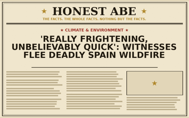 ‘Really Frightening, Unbelievably Quick’: Witnesses Flee Deadly Spain Wildfire
