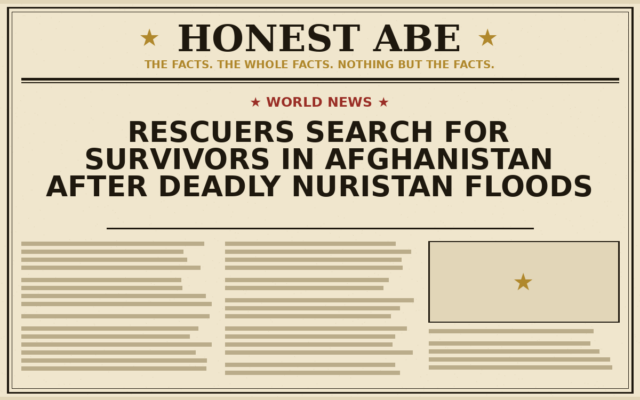 Rescuers Search for Survivors in Afghanistan After Deadly Nuristan Floods