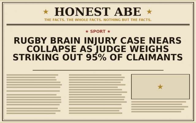 Rugby Brain Injury Case Nears Collapse as Judge Weighs Striking Out 95% of Claimants