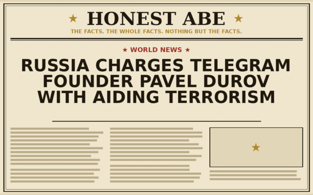 Russia Charges Telegram Founder Pavel Durov With Aiding Terrorism