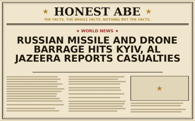 Russian Missile and Drone Barrage Hits Kyiv, Al Jazeera Reports Casualties