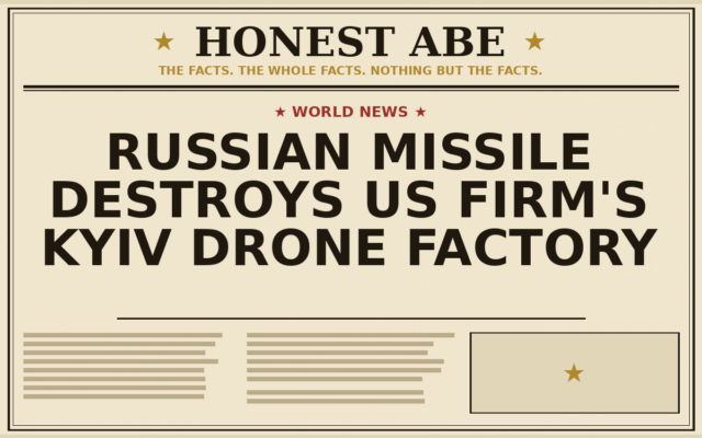 Russian Missile Destroys US Firm’s Kyiv Drone Factory