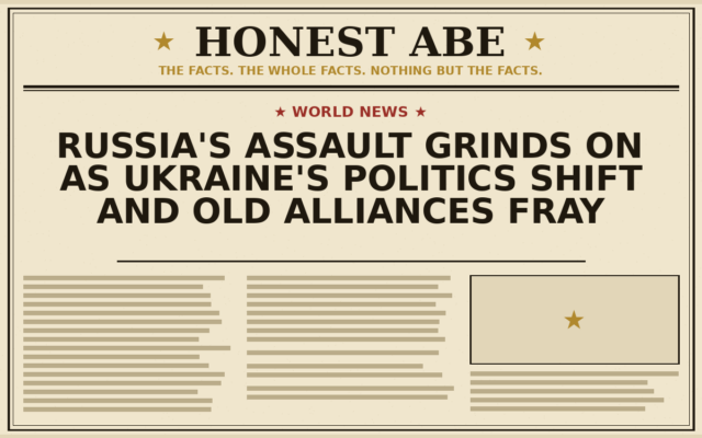 Russia’s Assault Grinds On as Ukraine’s Politics Shift and Old Alliances Fray