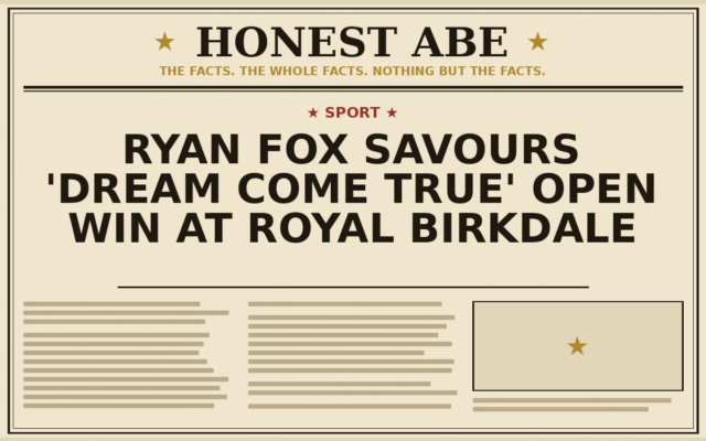 Ryan Fox savours ‘dream come true’ Open win at Royal Birkdale