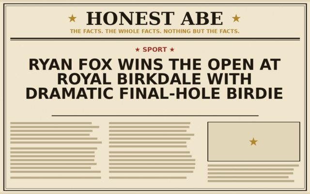 Ryan Fox Wins The Open at Royal Birkdale With Dramatic Final-Hole Birdie