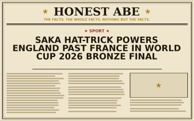 Saka Hat-Trick Powers England Past France in World Cup 2026 Bronze Final