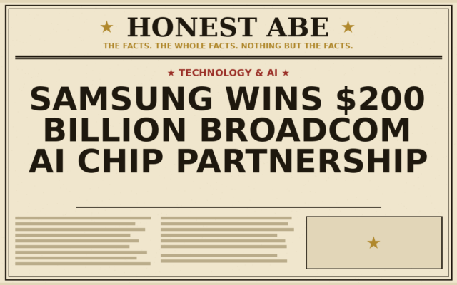 Samsung Wins $200 Billion Broadcom AI Chip Partnership