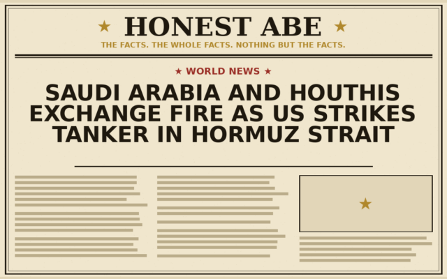 Saudi Arabia and Houthis Exchange Fire as US Strikes Tanker in Hormuz Strait