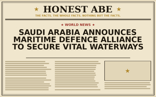 Saudi Arabia Announces Maritime Defence Alliance to Secure Vital Waterways