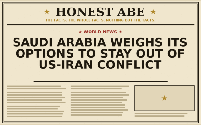 Saudi Arabia Weighs Its Options to Stay Out of US-Iran Conflict
