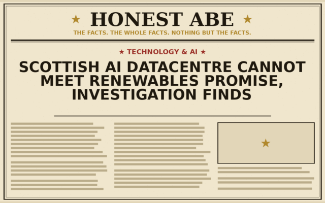 Scottish AI Datacentre Cannot Meet Renewables Promise, Investigation Finds