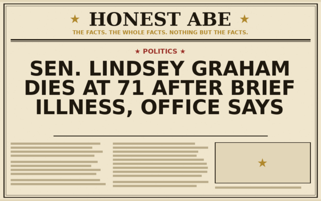 Sen. Lindsey Graham Dies at 71 After Brief Illness, Office Says