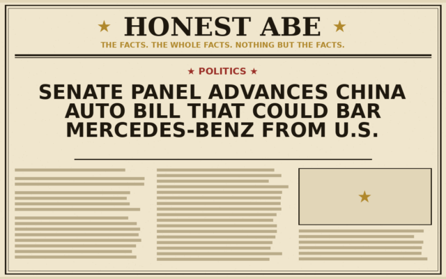 Senate Panel Advances China Auto Bill That Could Bar Mercedes-Benz From U.S.