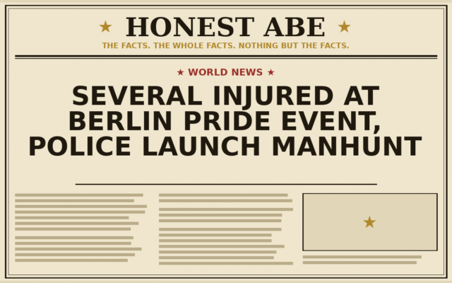 Several Injured at Berlin Pride Event, Police Launch Manhunt
