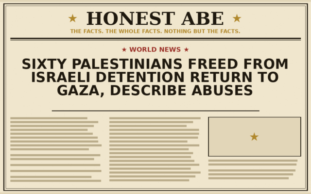 Sixty Palestinians Freed From Israeli Detention Return to Gaza, Describe Abuses