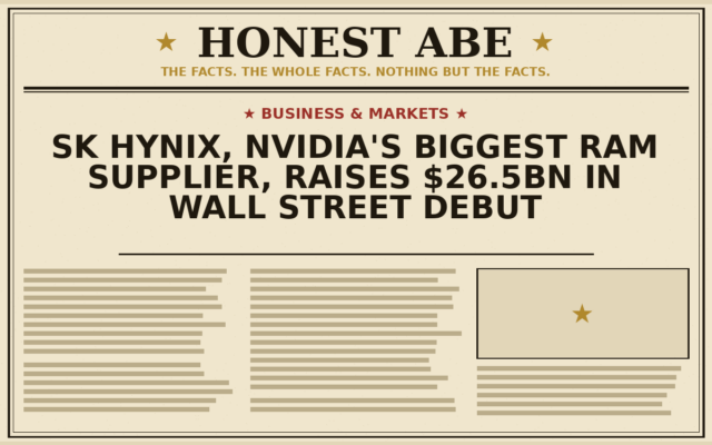 SK Hynix, Nvidia’s Biggest RAM Supplier, Raises $26.5bn in Wall Street Debut
