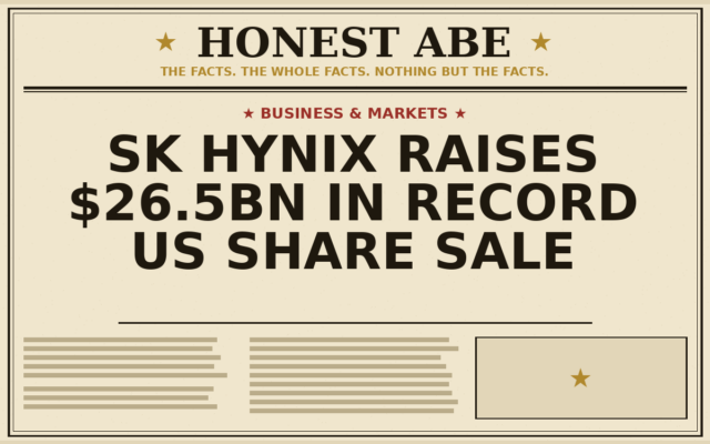 SK Hynix Raises $26.5bn in Record US Share Sale