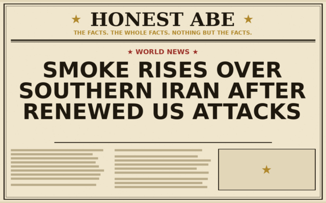 Smoke Rises Over Southern Iran After Renewed US Attacks