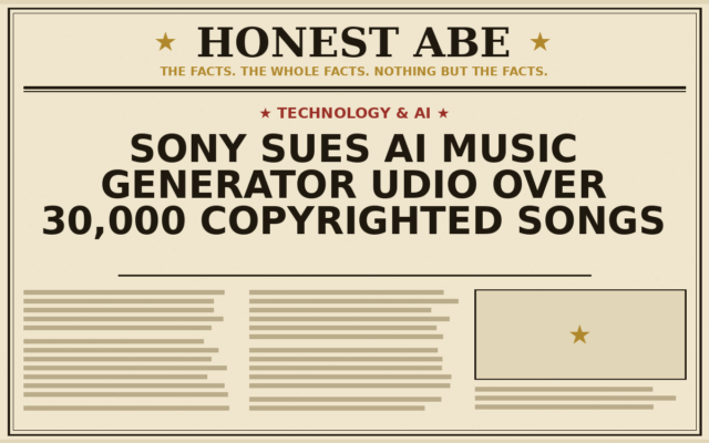 Sony Sues AI Music Generator Udio Over 30,000 Copyrighted Songs