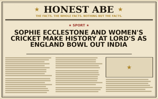 Sophie Ecclestone and Women’s Cricket Make History at Lord’s as England Bowl Out India