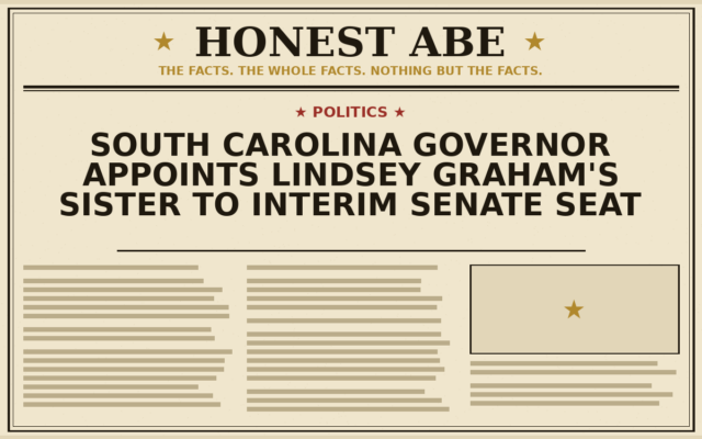 South Carolina Governor Appoints Lindsey Graham’s Sister to Interim Senate Seat