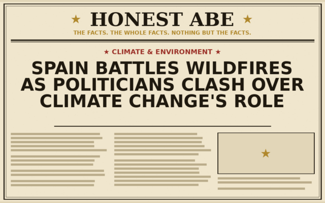 Spain Battles Wildfires as Politicians Clash Over Climate Change’s Role