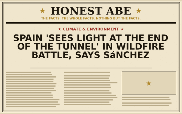 Spain ‘Sees Light at the End of the Tunnel’ in Wildfire Battle, Says Sánchez