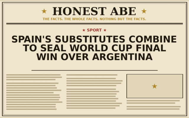 Spain’s Substitutes Combine to Seal World Cup Final Win Over Argentina