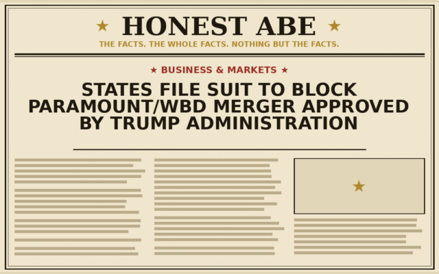 States File Suit to Block Paramount/WBD Merger Approved by Trump Administration