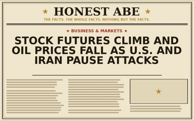 Stock Futures Climb and Oil Prices Fall as U.S. and Iran Pause Attacks